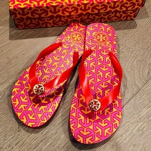 Tory Burch Printed-Strap Flip-Flop